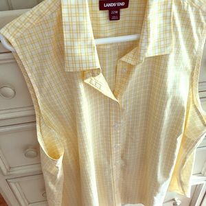 Lands End sleeveless blouse